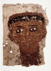 Fragment of Funerary Drape with Portrait